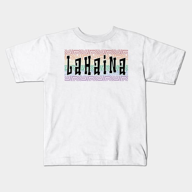 LGBTQ PATTERN AMERICA LAHAINA Kids T-Shirt by Zodiac BeMac